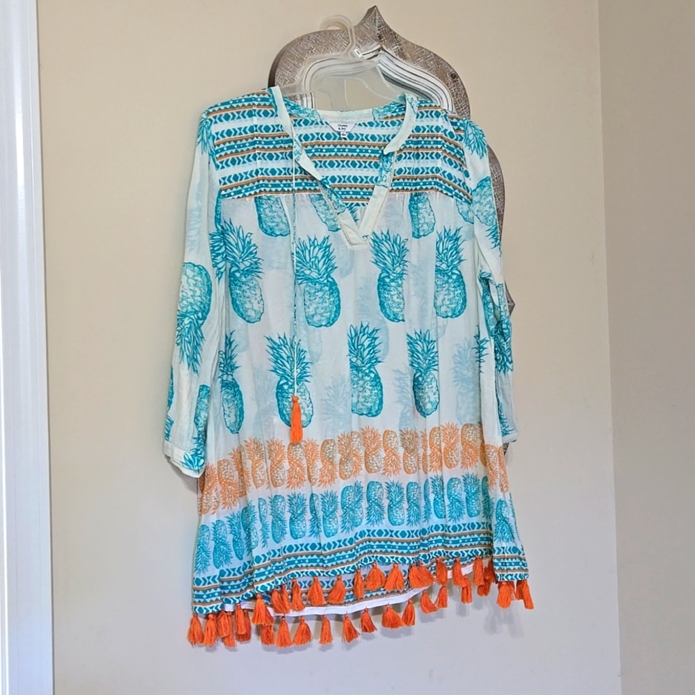 Crown & Ivy Pineapple Tunic